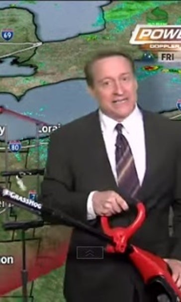 Cleveland weatherman uses weed wacker to discuss Game 4